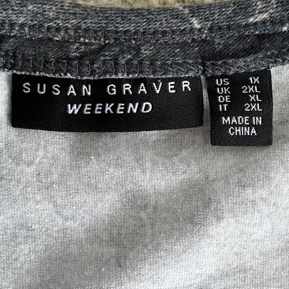 Bundle of 2 Tunic Tops Karen Kane/Susan Graver Size 1X Floral Fall Casual Travel - Picture 11 of 16